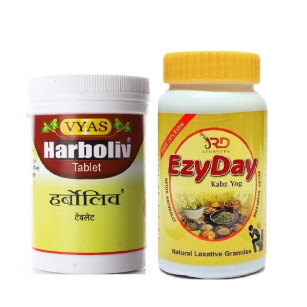 HARBOLIV TABLET 100TAB+EZYDAY KABZ YOG 120GM