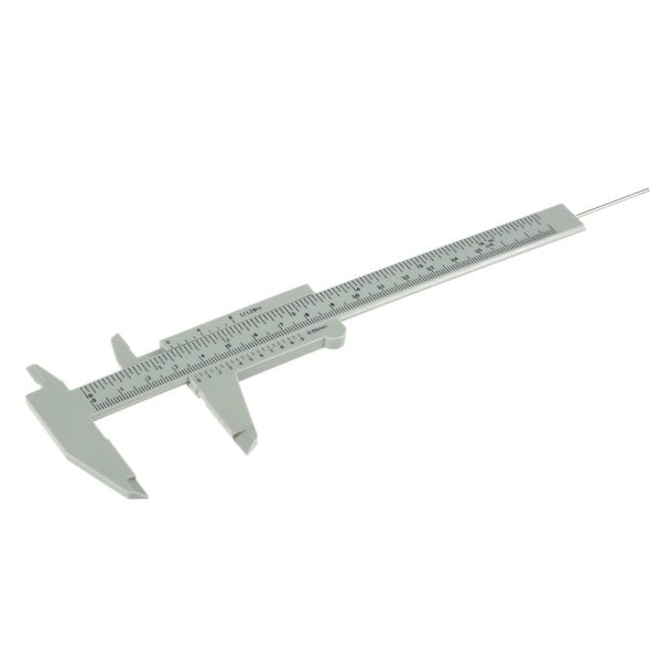 WildCard India 1pc Plastic Caliper Eyebrow Measuring Ruler Double Scale Sliding Gauge Ruler for Eyebrow Permanent Makeup
