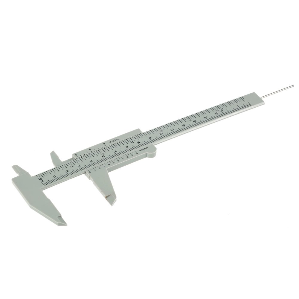 WildCard India 1pc Plastic Caliper Eyebrow Measuring Ruler Double Scale Sliding Gauge Ruler for Eyebrow Permanent Makeup