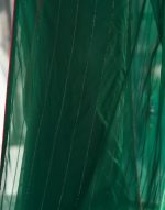 SIRIL Women's Dyed Jacquard Embroidery Work Georgette Saree with Unstitched Blouse - Image 8
