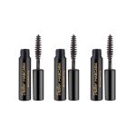 Dazller Mascara, 4.1g - (Pack of 3), Lightweight, Budget-friendly, Water-resistant, Smudge-proof, Pocket-sized, Enriched with Lash-friendly emollients, Vegan & Cruelty-free