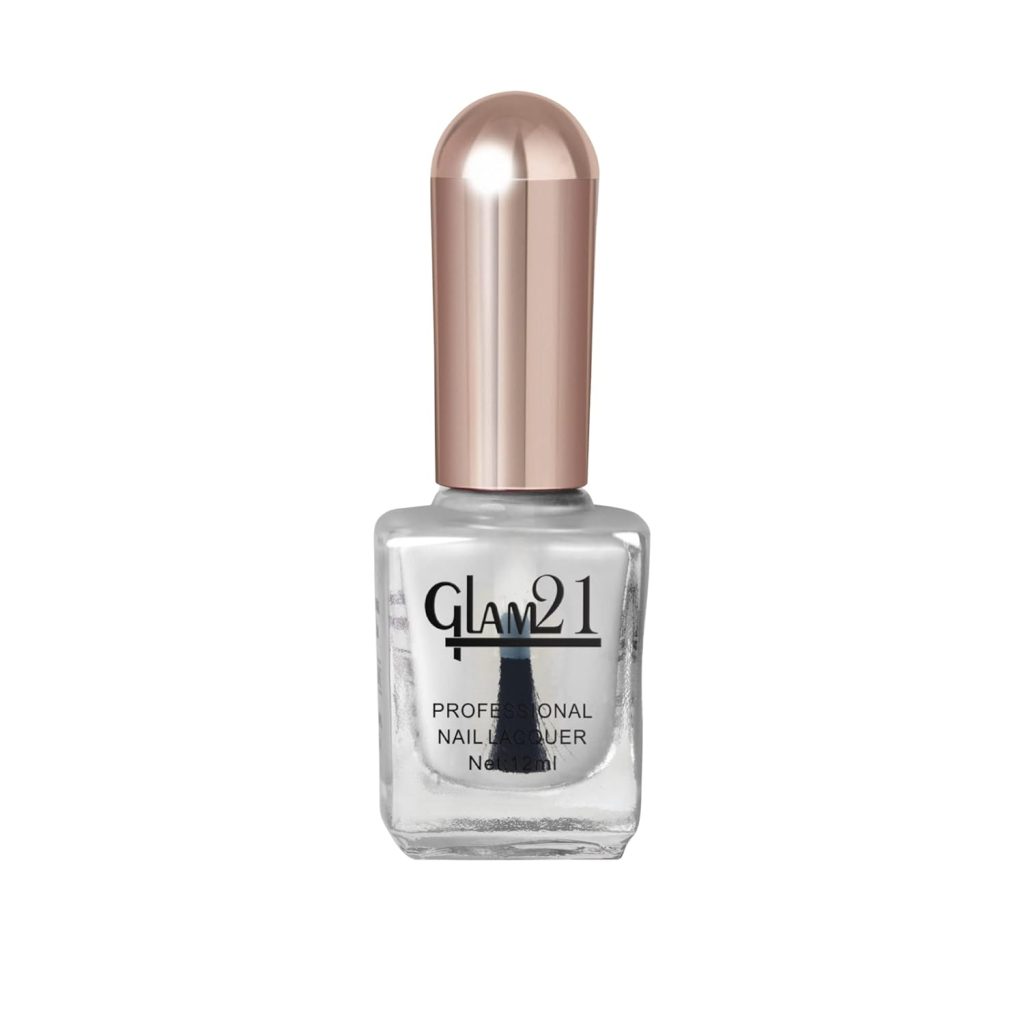 Glam21 Professional Nail Polish/Nail Color -12 ml| Long Lasting | Quick Drying | Glossy Finish | Crystal Clear -05