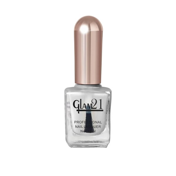 Glam21 Professional Nail Polish/Nail Color -12 ml| Long Lasting | Quick Drying | Glossy Finish | Crystal Clear -05