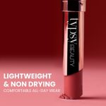 Typsy Beauty Cocoa Peptide Velvet Matte Lipstick | 8hr Wear, Soft Blur Finish, Lightweight Texture, Hydrating Nude Lipstick| Brownie Bite Deep 03 | Cocoa Peptides | Vegan & Paraben-Free 3.5g - Image 4