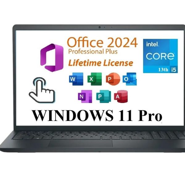 DELL Inspiron 15 3530 Business Laptop, 15.6" FHD Touchscreen, Intel Core i5-1334U, 16GB RAM, 1TB SSD, Lifetime Microsoft Office 2024, Webcam, HDMI, Wi-Fi 6, Windows 11 Pro, Black
