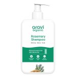 Aravi Organic Rosemary Anti-Hairfall Shampoo | Rosemary Shampoo for Hair Growth & Hairfall Control | Up to 94% Stronger Hair | Sulphate-Free for Men & Women | For All Hair Types | 200ml
