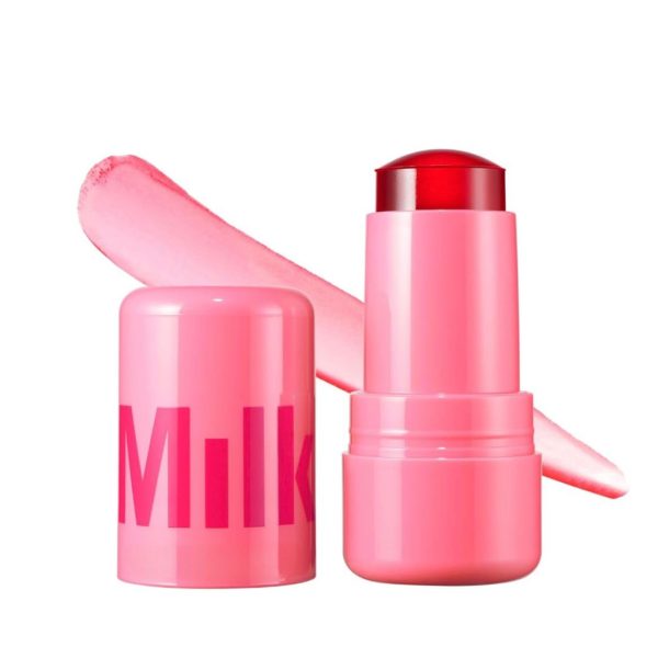 Beauzy X Milk Cooling Water Jelly Tint – Sheer Lip + Cheek Stain with Vegan Collagen, Seawater + Aloe – Hydrating, Long-Lasting, Buildable Lip Tint + Blush (Chill Red)
