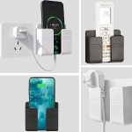 ZedGear Wall Mounted Mobile Holder Storage Case for Remote with Charging Port & Adjustable Viewing Angle Mobile Stand/Multi Purpose Stand - White (Pack of 3) - Image 5