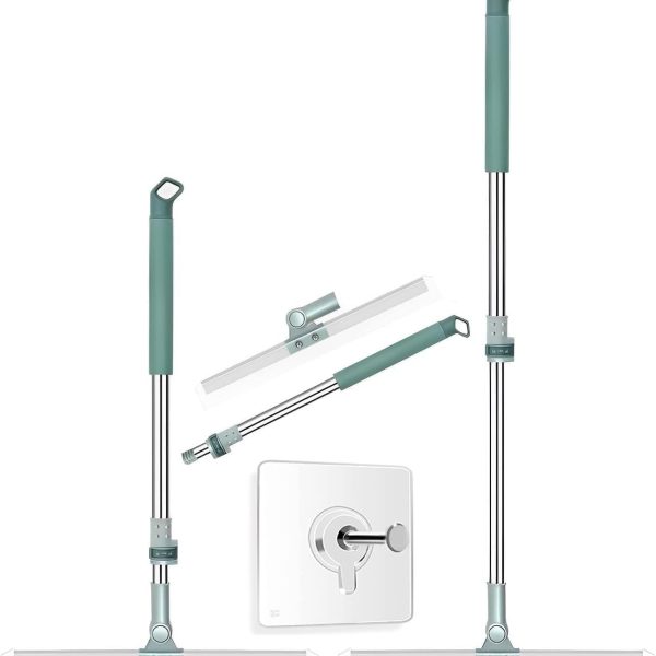 Multifunctional Magic Broom Sweeper | Detachable Indoor Cleaning Broom | 180-Degree Rotatable Broom | Silicone Floor Broom with Extended Handle (2 in 1) with 2 PCS Wall Hooks