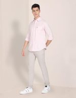 U.S. POLO ASSN. Men's Solid Regular Fit Shirts - Image 4
