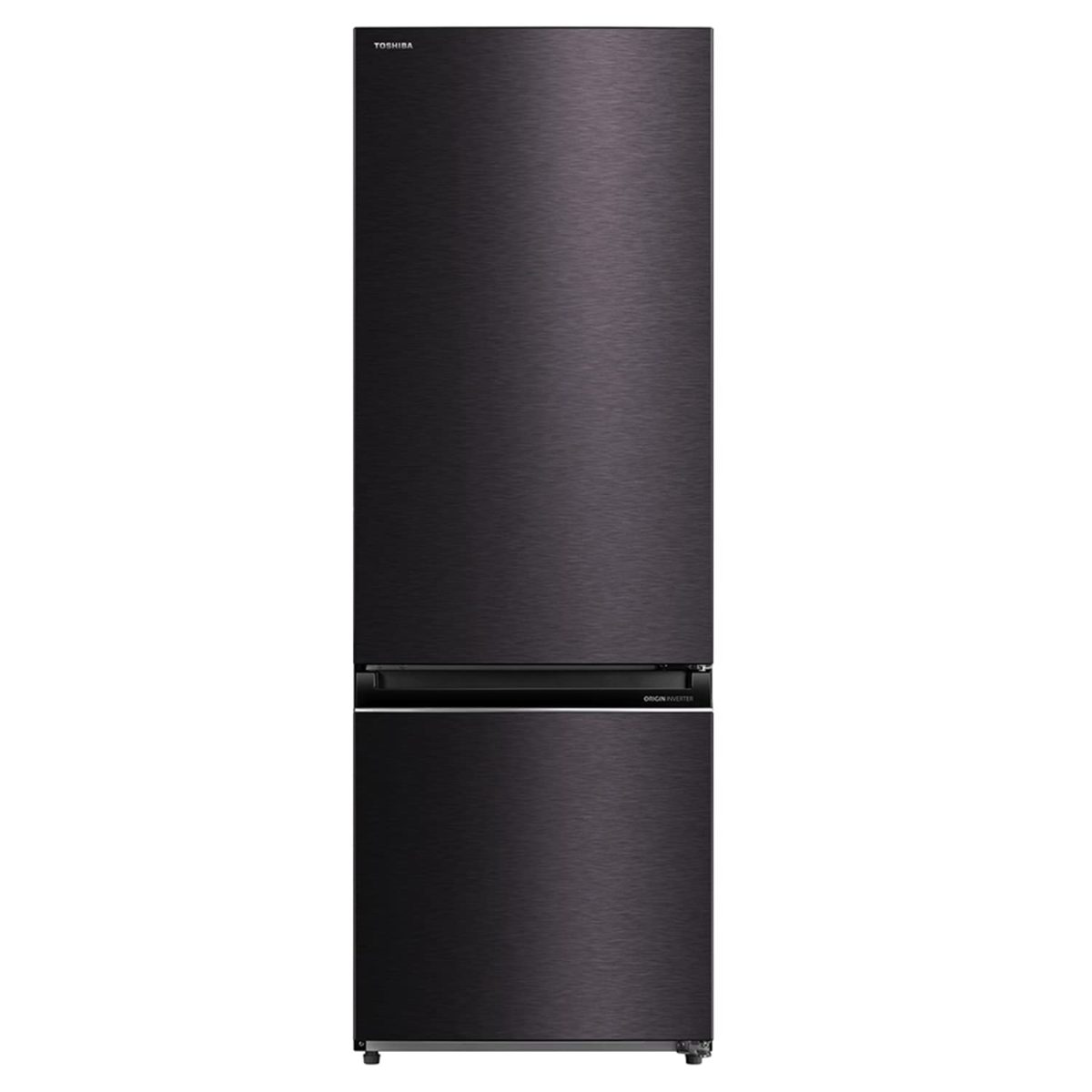 Toshiba 349L 2 Star Frost Free Inverter Double Door Refrigirator (GR-RB423WE-PMI(37, Satin Grey, Bottom Freezer)