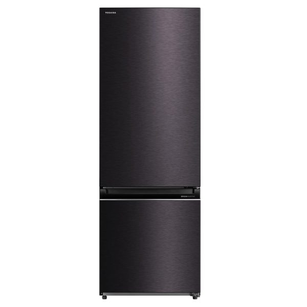 Toshiba 349L 2 Star Frost Free Inverter Double Door Refrigirator (GR-RB423WE-PMI(37, Satin Grey, Bottom Freezer)