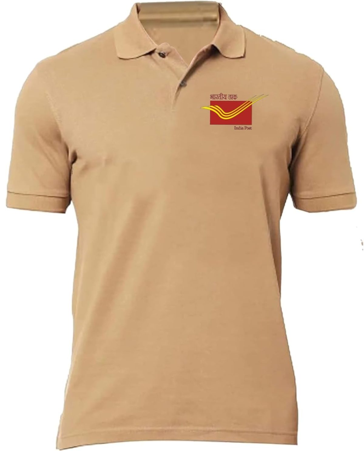 American Apple Post Office Logo Printed Polo/Collar Half Sleeve T-Shirt for Post Office Staff Employee Promotion T Shirt for Men and Women