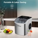 LEONARD USA Ice Maker Machine Stainless Steel with Self-Cleaning Function, Automatic with Inverter Technology, Makes Instant Bullet Ice Cubes in 7-9 Minutes, 12Kg/day (Based on American Technology) - Image 3