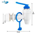 IONIX 2 Pieces Tap for RO water purifier, Compatible with Kent/Dolphin, swift, Aquafresh/many Assembled/Branded RO's, 2 pieces, White - Image 2
