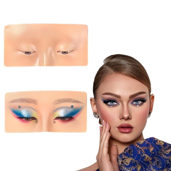 VIVIAN Eye Make Up Practice Dummy | Make Up Practice Face Board | Make up Face Practice Skin Board | For Beginners and Make Up Artists (Pack of 1)
