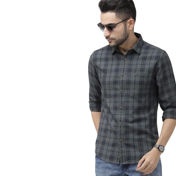 The Indian Garage Co Men's Cotton Slim Fit Shirt