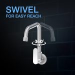Kohler Beam Wall-Mount Sink Tap for Kitchen - Single Lever Cold-Only Kitchen Faucet - Brass, Silver Colour- Kitchen Water Tap with Swivel Spout - Easy Function, Versatile Design 25418IN-4-CP - Image 4