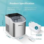 LEONARD USA Ice Maker Machine Stainless Steel with Self-Cleaning Function, Automatic with Inverter Technology, Makes Instant Bullet Ice Cubes in 7-9 Minutes, 12Kg/day (Based on American Technology) - Image 5