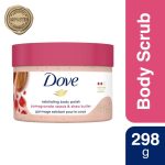 Dove Body Polish Exfoliating Scrub, Moisturizing Shea Butter and Pomegranate Seeds | Nourishes & Conditions Soft Skin | Sulphate Free, 298gm. - Image 2