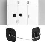 OlpadFridge Door Lock, 1PC Refrigerator Door Lock with Keys, Mini Fridge Door Locks, Freezer Lock and Child Safety Cabinet Lock, Fridge Freezer Refrigerator Cabinet Lock Latch with Strong Adhesiv (Safety Refrigerator Lock) - Image 2
