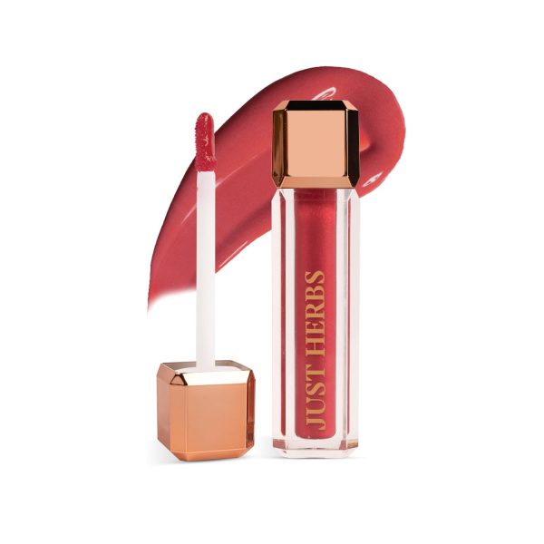 Just Herbs Lip Honey Plumping Gloss with Plant Vitamin C & Peppermint Oil (Honey Dew, 4 ml)