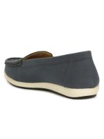 Bata Women Mario Loafers, Grey, (5512609) - Image 3