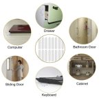 Qenixo Clear Door Bumper Strip – Self Adhesive Transparent Wall Protector for Door Handle, Rubber Cushion Pad for Home, Kitchen, Furniture, Cabinets, Anti-Collision Safety Sticker (Pack of 10) - Image 6