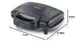 Prestige 800W Sandwich Maker (PGMFD 01)| Black | Heat Resistant Bakelite Body |Non-Stick Coating | Power Indicators | Oil Free Toasting - Image 8