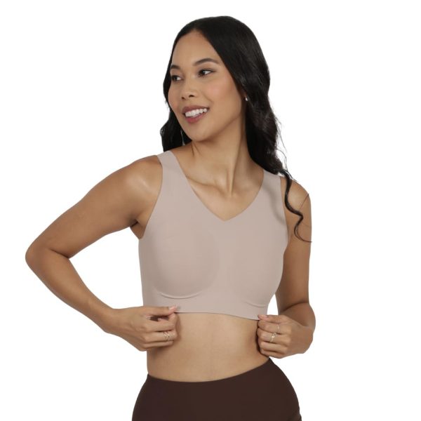 BlissClub Absolute Invisible Bra | Seamless Bra | All Day Support | Removable Cups | Chafe-Free
