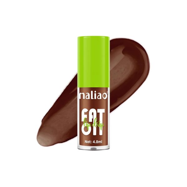Maliao Fat Oil Lip Drip Lip Gloss - 8 Shades, Non-Sticky, Hydrating, High-Shine Finish, 4.8ml (STATUS UPDATE, MEDIUM)