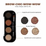 Eyebrow Powder Cake with Eyebrow Brush, Long Lasting WaterProof Eyebrow Palette - Image 3