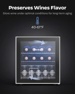 Danby USA 55 L Inverter Toughened Glass Door Mini Fridge with LED Interior Light & Touch Control for Indian Home, Office or Bar with 1 Year Warranty (Black) - Image 4