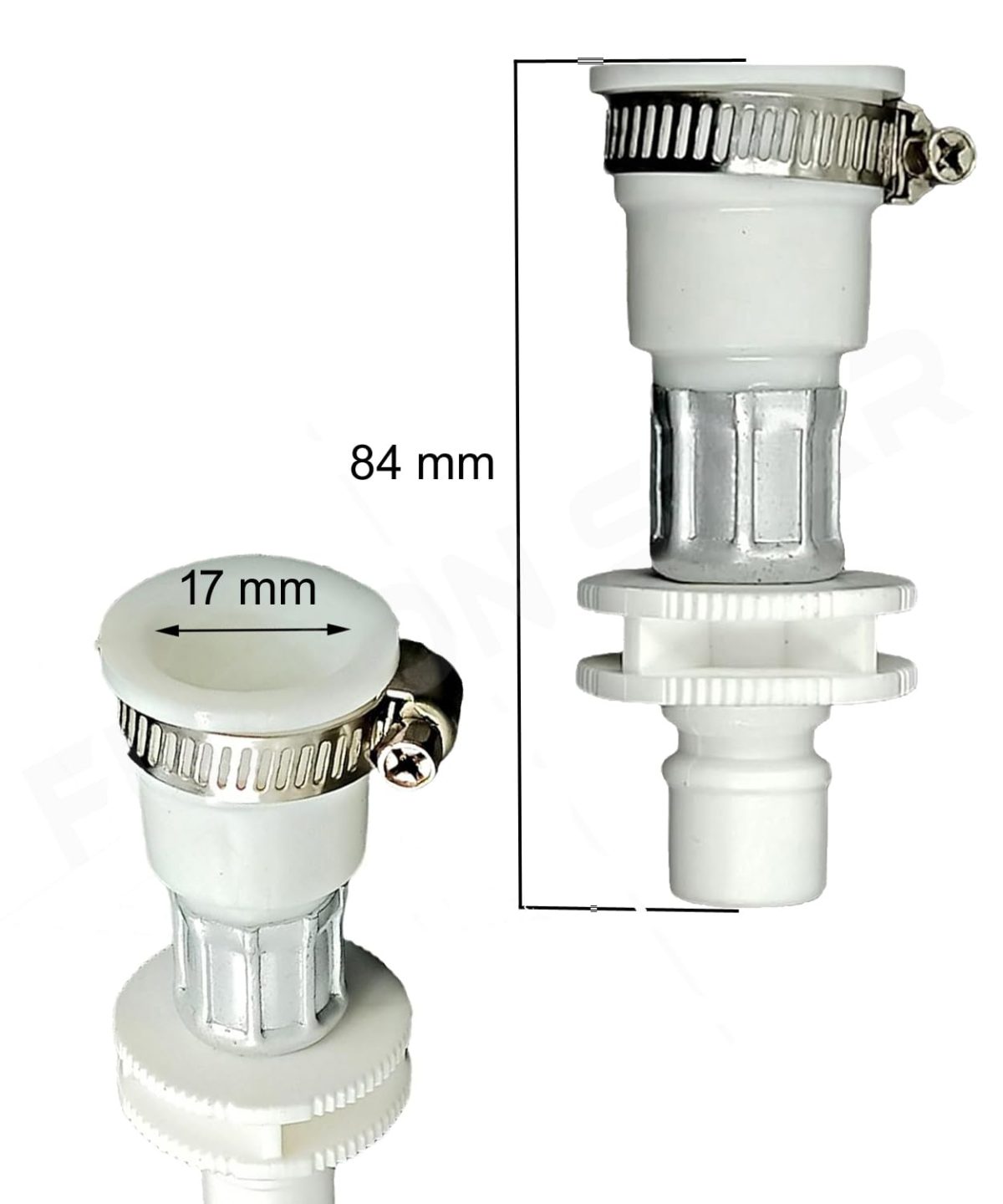 FUSION STAR Tap Adapter/Connector Fully Automatic Washing Machine & Dishwasher Water Inlet Pipe Easy Install (Pack of 1) - Image 2