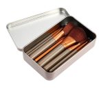 SUNISA Makeup Brushes Kit with A Silver Storage Box - Set of 12 - Image 4