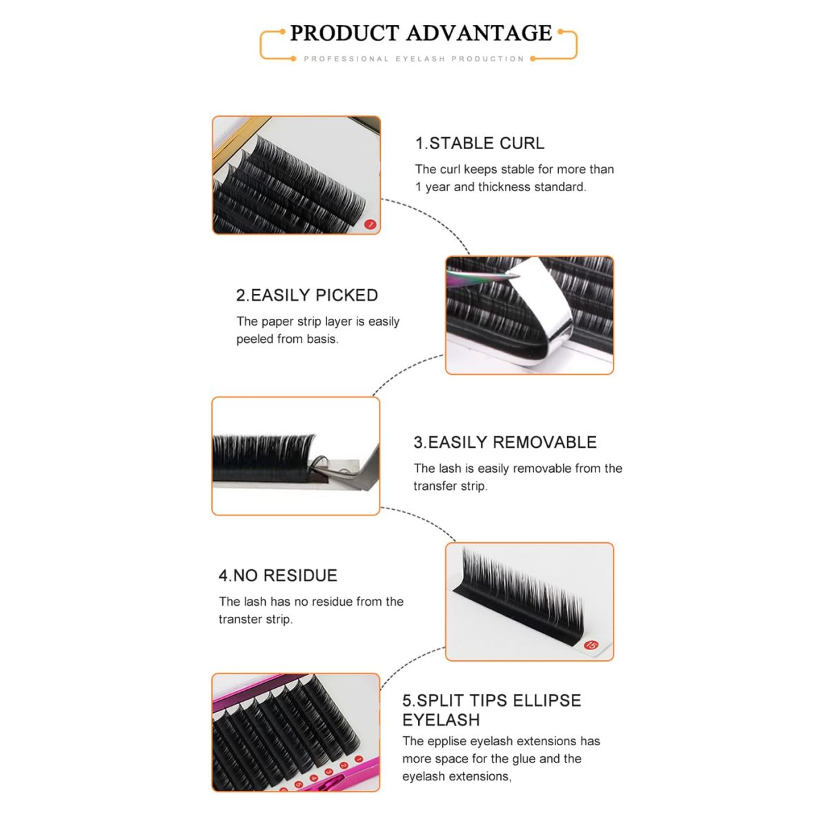 Gleevia EyeLash Extension Kit for Beginners, Professional Classic Stable Curl Practice Kit with Eye Lashes Glue and Accessories for Eyelash Extensions (Combo Pack) (0.05C9mm) - Image 2