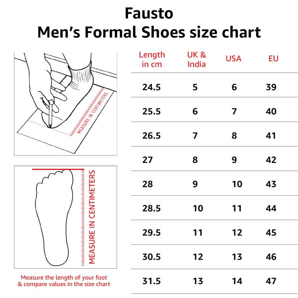 FAUSTO Men Formal Pull-On Shoes