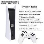 Game Station 5 USB Wired Video Game Console With 200 Classic Games 8 Bit GS5 TV Console Retro Handheld Game Player AV Output.(Small Size) - Image 5