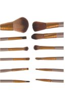 SUNISA Makeup Brushes Kit with A Silver Storage Box - Set of 12 - Image 3