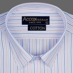 ACCOX Men's Striped Half Sleeves Regular Fit Cotton Formal Checkred Shirts(GCR02) - Image 3