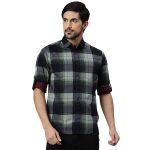 Dennis Lingo Men's Cotton Slim Fit Casual Shirt
