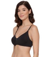 Lyra Women's Non-Padded T-Shirt BRA-511 T-Shirt Bra 511_2PC_White & Black_38B - Image 4