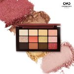 Charmacy Milano Eye Shadow 12 Color Palette - Easy To Blend, Great Pigments, Matte-Shimmer Shades, Soft Texture, Basic & Uniqe Shades in One Palatte, Built-in Mirror - Image 2
