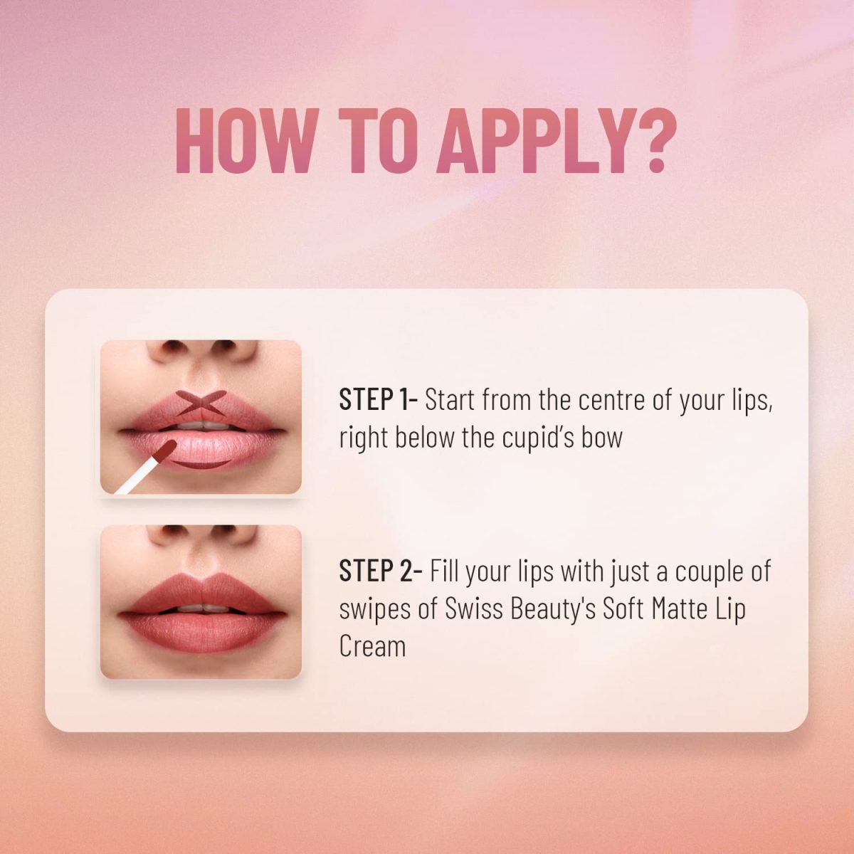 Swiss Beauty Soft Matte Lip Cream Weightless Lipstick | Long Lasting Lipstick With Velvety Finish | Shade- Nude Touch, 6ml - Image 6