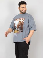 CHKOKKO Men's Plussize Oversized Half Sleeves T-Shirt - Image 3