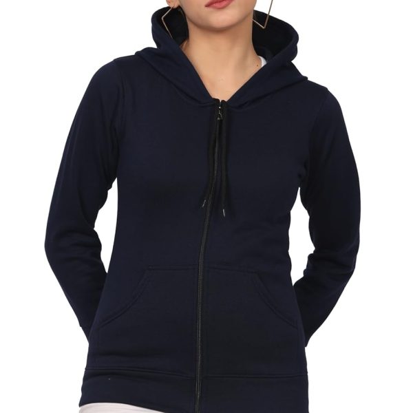 MARVKIT Women's Fleece Zipper Hoodie Jacket � Warmth, Style, and Comfort