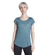 Puma Women's Polyester Regular Fit T-Shirt