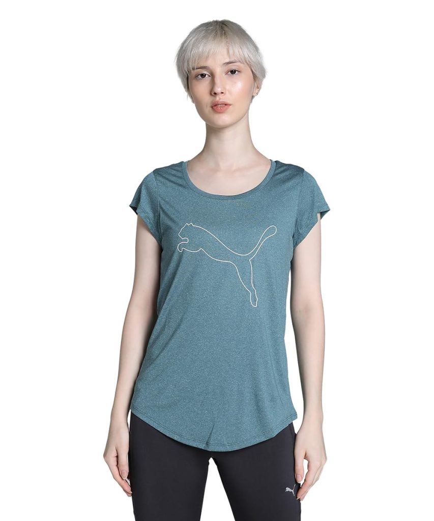 Puma Women's Polyester Regular Fit T-Shirt