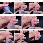 Nail Art Stamper, Clear Silicone Stamping Jelly with Scraper, Transparent Visible Body, No Misplacement for DIY Nail Decor, Home Manicure Starter Tool Salon, French Tip Stamp, 200-Time Using (Clear) - Image 2