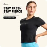 Boldfit Crop Top for Woman,Stylish Gym T Shirt with Breathable Fabric,Trendy, Stretchable, Comfortable Relaxed Fit Activewear for Workout, Casual Wear & Everyday Crop Tshirt for Women - Image 3